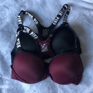 (2) VS Pink Ultimate Push-Up Bras